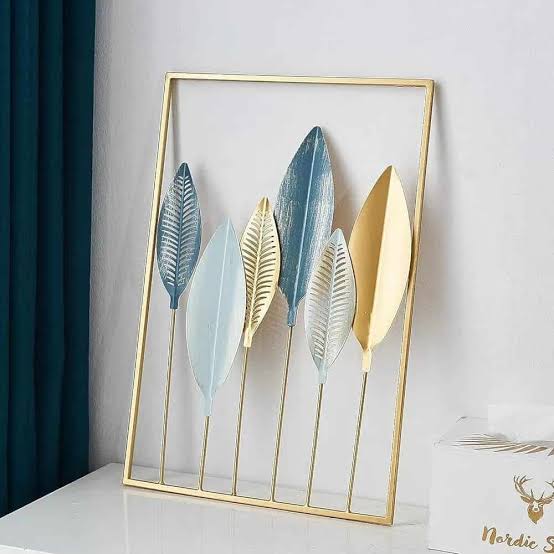 Gold Wall Art Metal Leaf Wall Decor